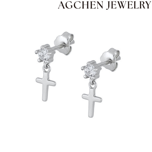 AG Elegantaj Blankaj Zirkonaj Ringorelringoj