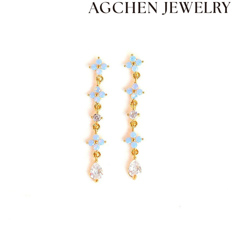 AG Blue Star Earrings