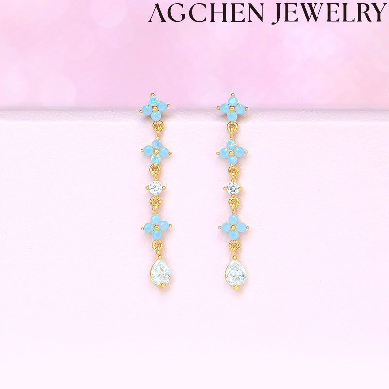 AG Blue Star Earrings