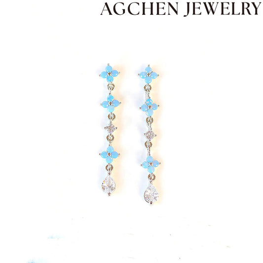 AG Blue Star Earrings