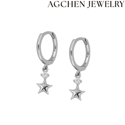 AG Twinkling Night Sky Hoops