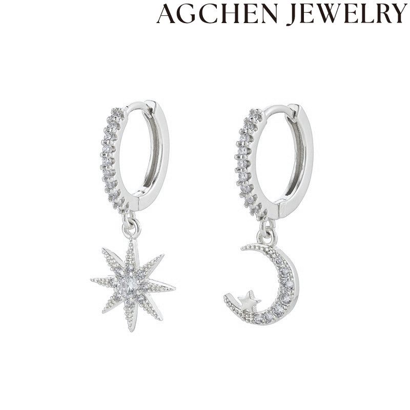 AG Moon and Sun Earrings