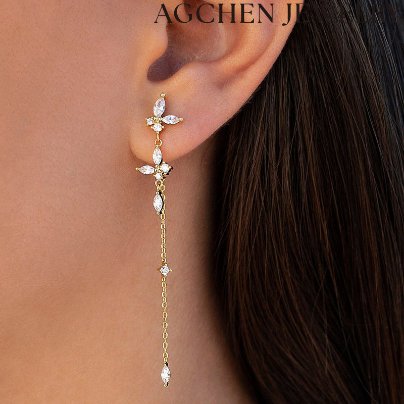AG Elegant Copper Hoop Earrings