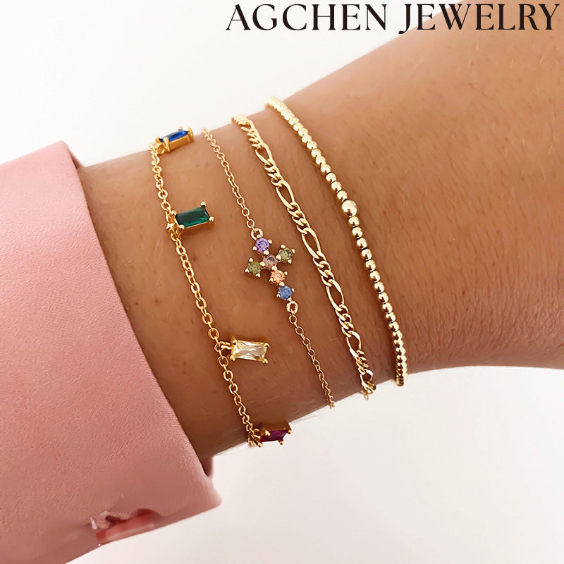 AG Colorful Cubic Zirconia Necklace
