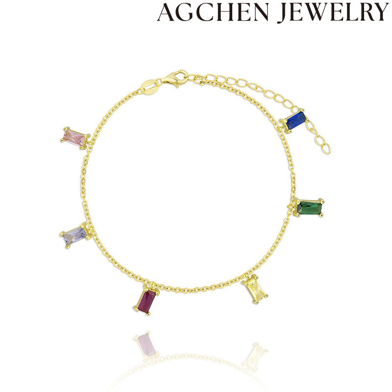 AG Colorful Cubic Zirconia Necklace