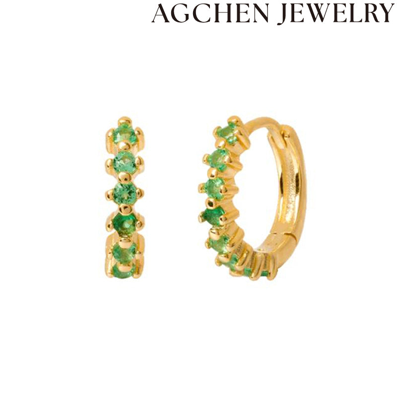 AG Emerald Zircon Earrings