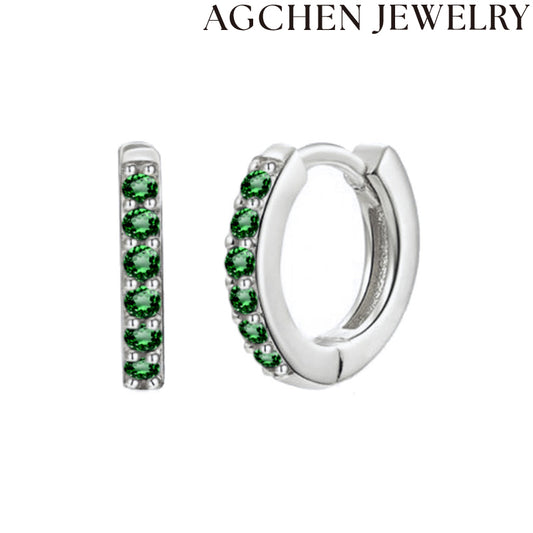 AG Lush Green Zircon Studs