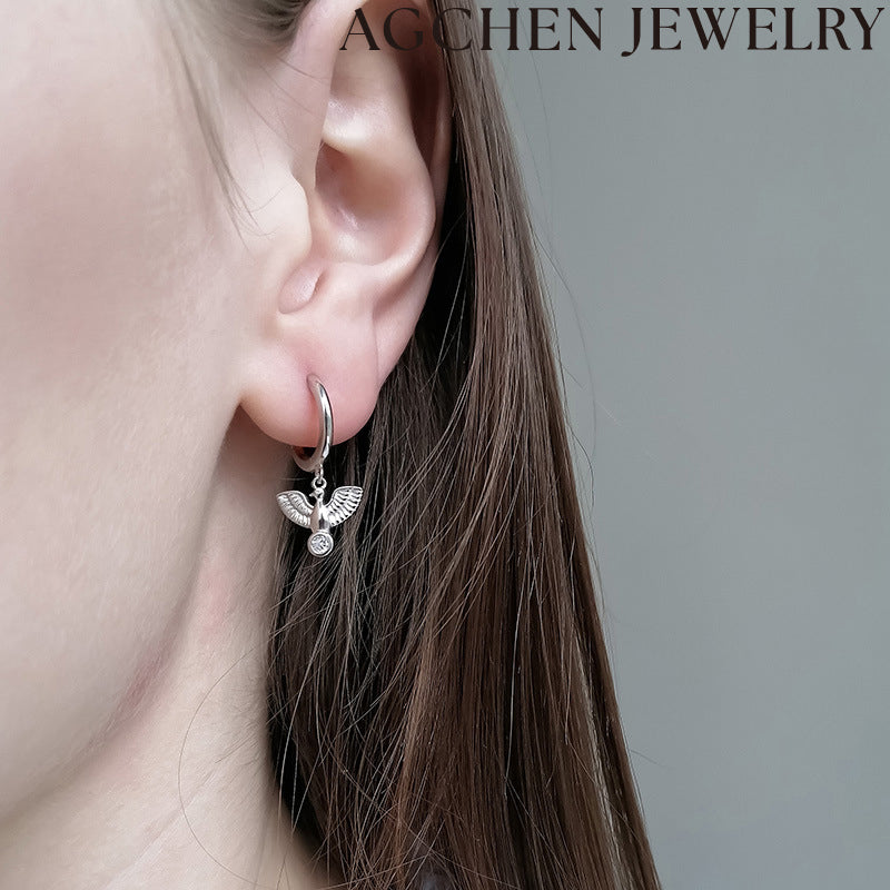 AG Peace Dove Earrings for Women