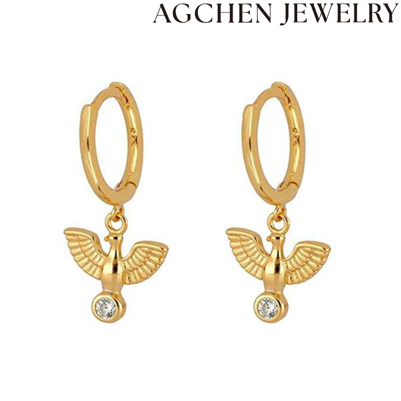 AG Peace Dove Earrings for Women