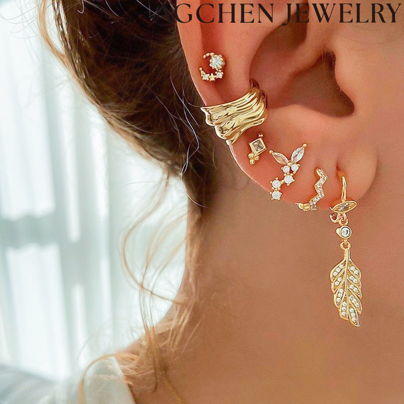 AG Wing Chain Earrings