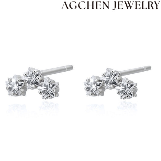 AG Triple Star Earrings