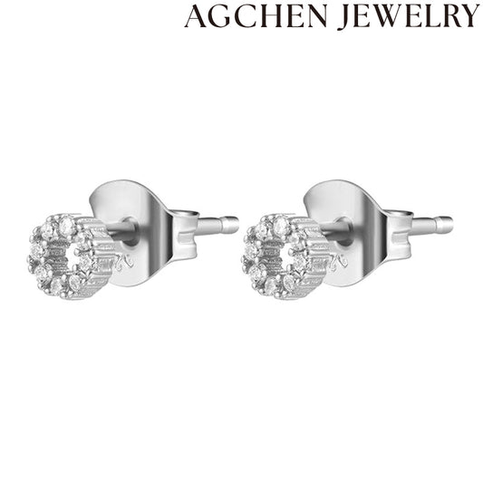 AG Dolĉaj Rondaj Stud Orelornamaĵoj