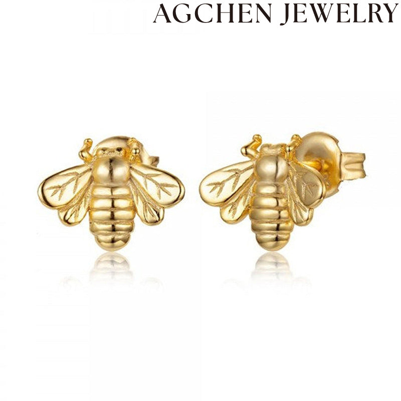 AG Bee-shaped Earrings