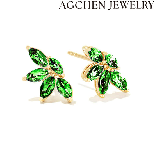 AG Wheat Ear Zircon Earrings
