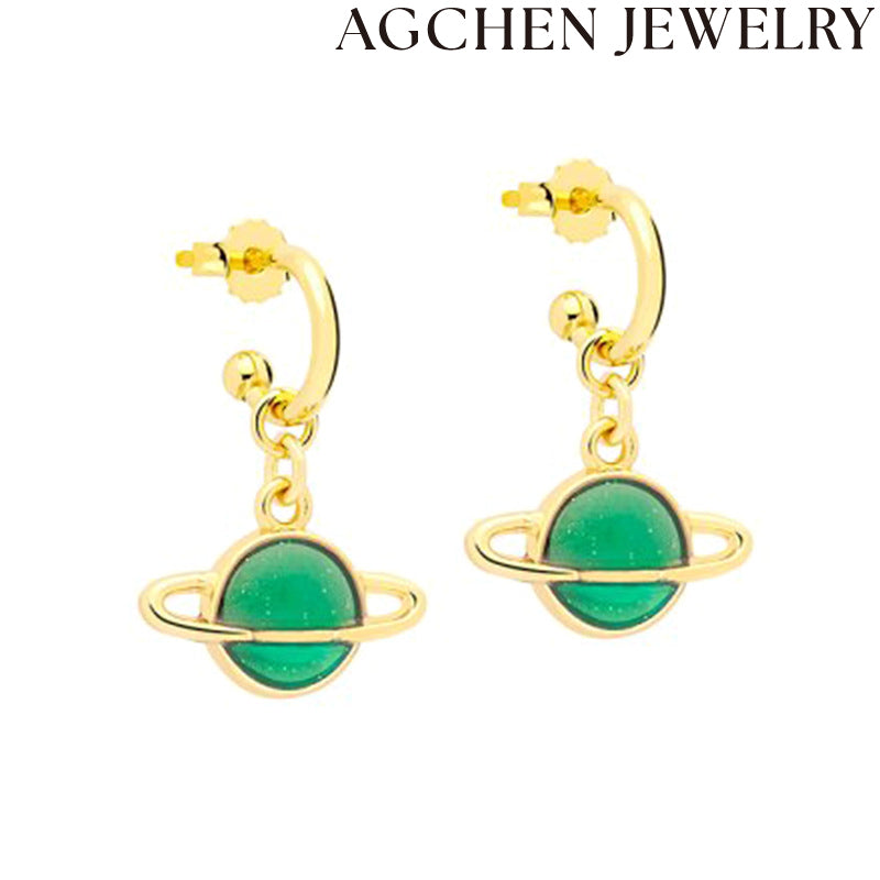 AG Green Planet Earrings