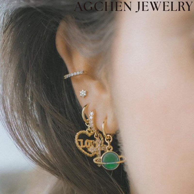 AG Green Planet Earrings