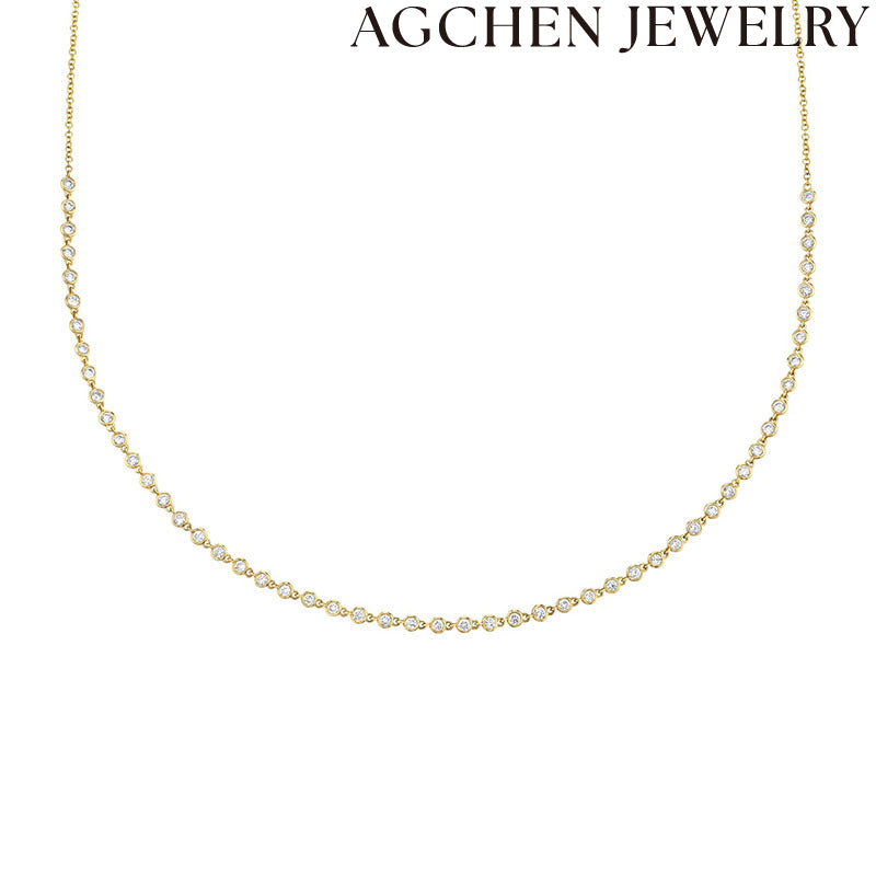 AG Colorful Zircon Necklace