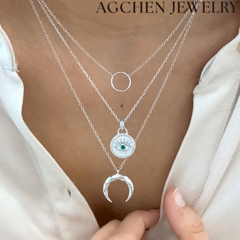 AG Green Devil's Eye Necklace