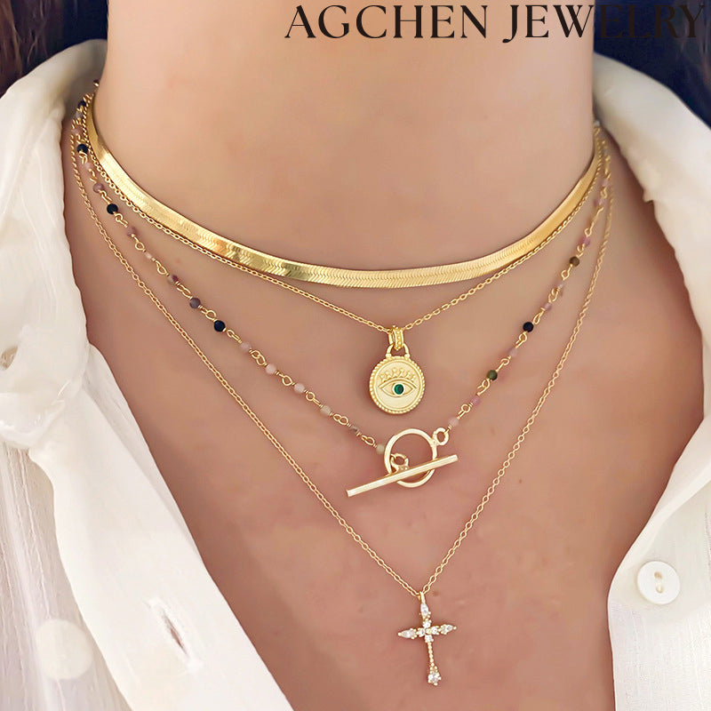 AG Green Devil's Eye Necklace