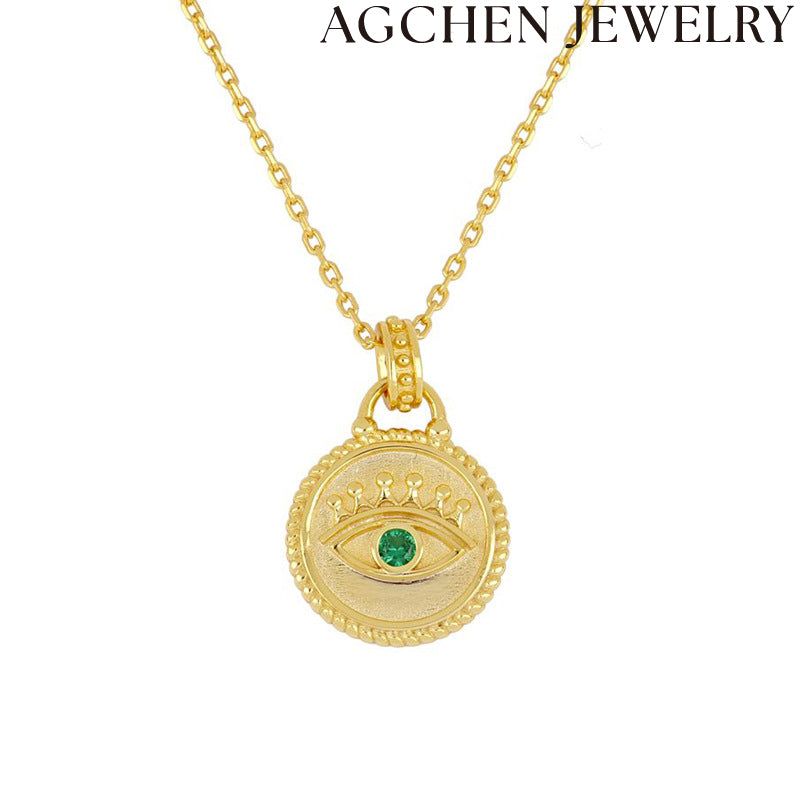 AG Green Devil's Eye Necklace