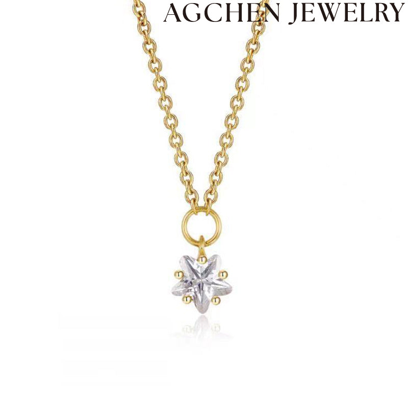 AG Star Zircon Necklace