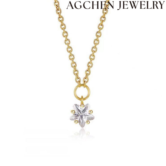 AG Star Zircon Necklace