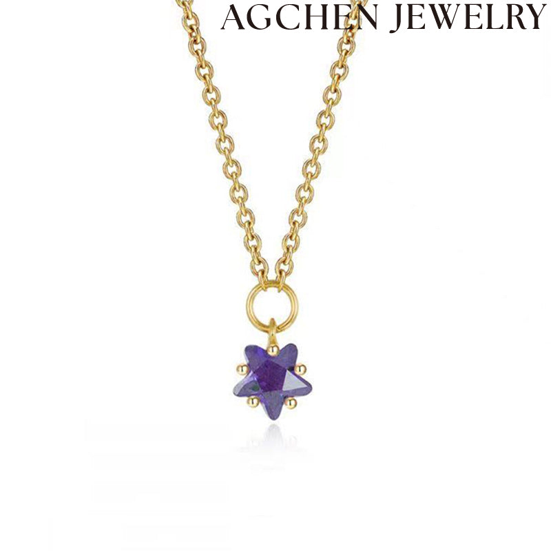 AG Star Zircon Necklace