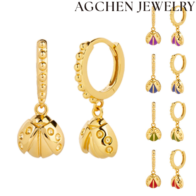 AG Ladybug Earrings