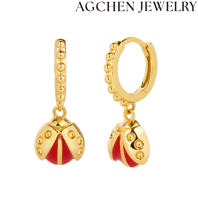 AG Ladybug Earrings