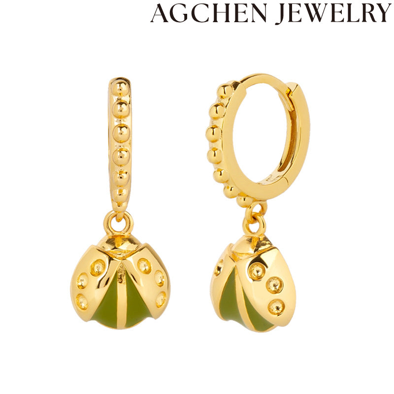 AG Ladybug Earrings