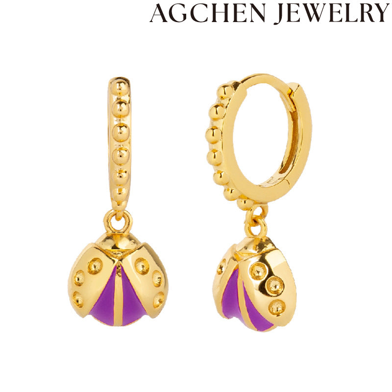AG Ladybug Earrings