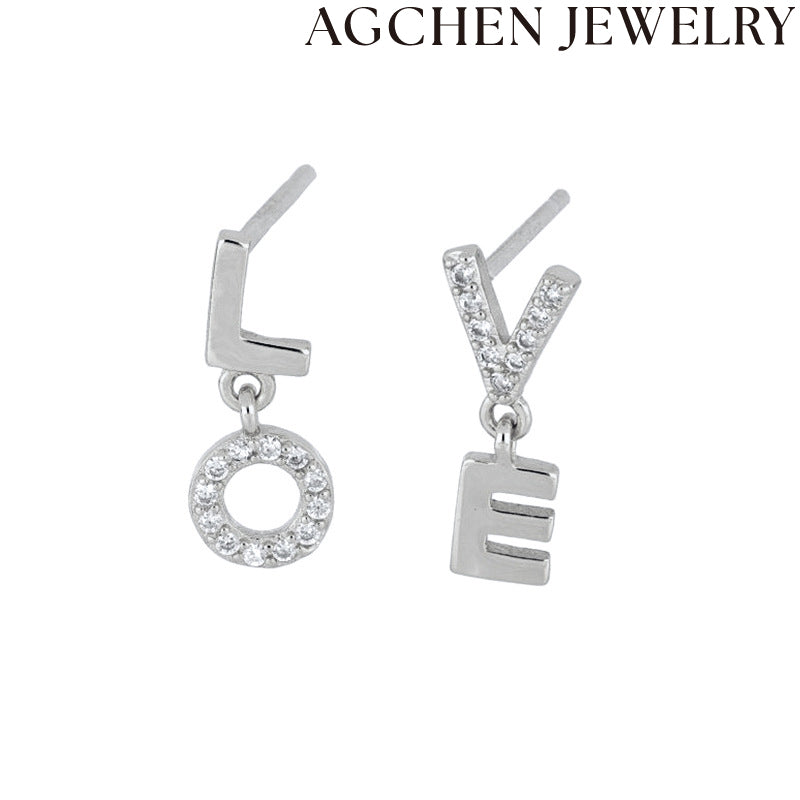 AG Love Zirconia Earrings