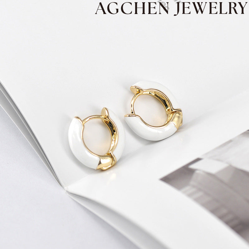 AG Adorable Colorful Enamel Earrings