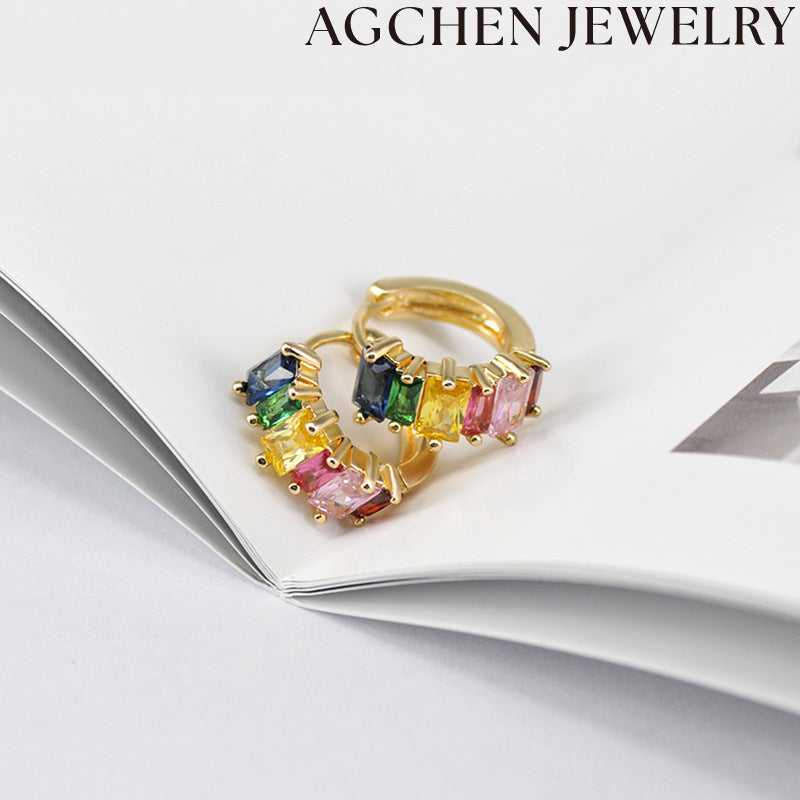 AG Adorable Multicolor Zirconia Earrings