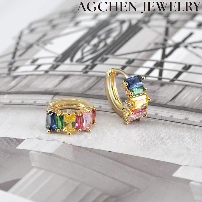 AG Adorable Multicolor Zirconia Earrings