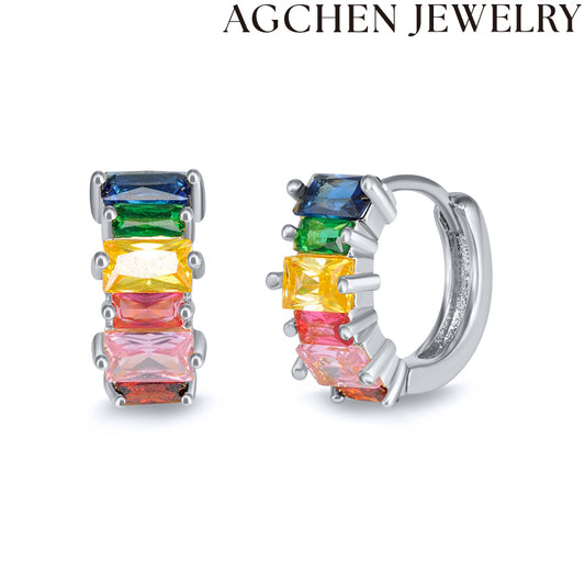 AG Adorable Multicolor Zirconia Earrings