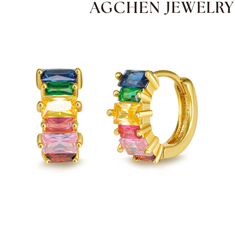 AG Adorable Multicolor Zirconia Earrings