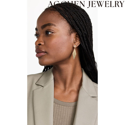 AG Diamond-Shaped Earrings