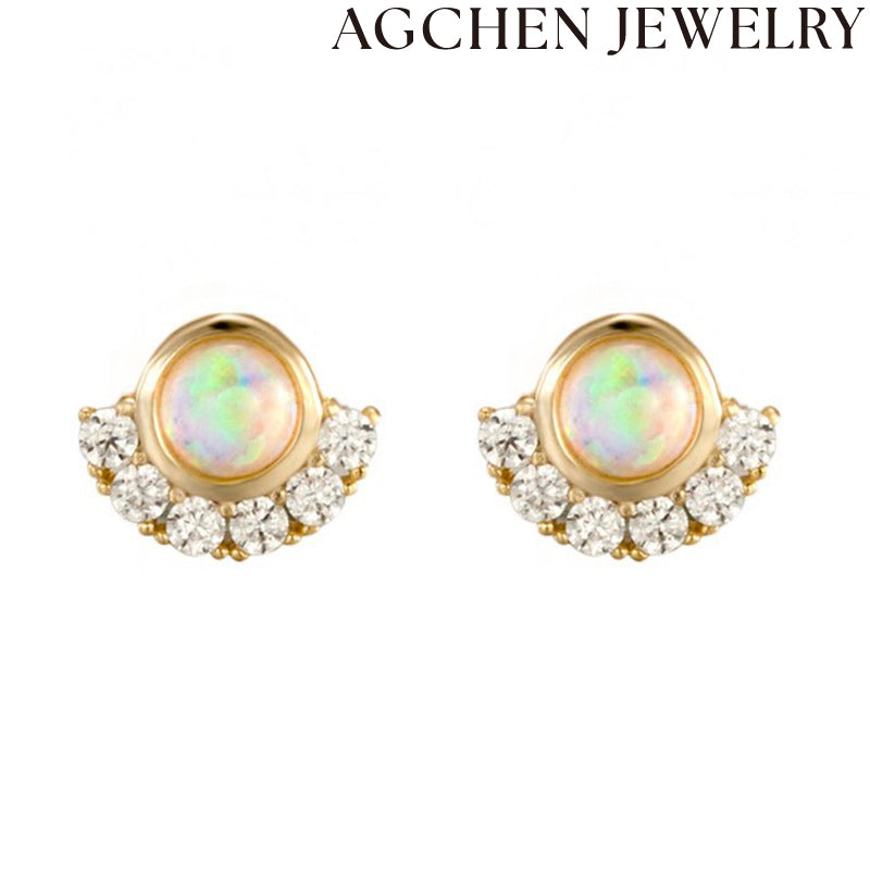 AG Shell-Shaped Pearl Earrings