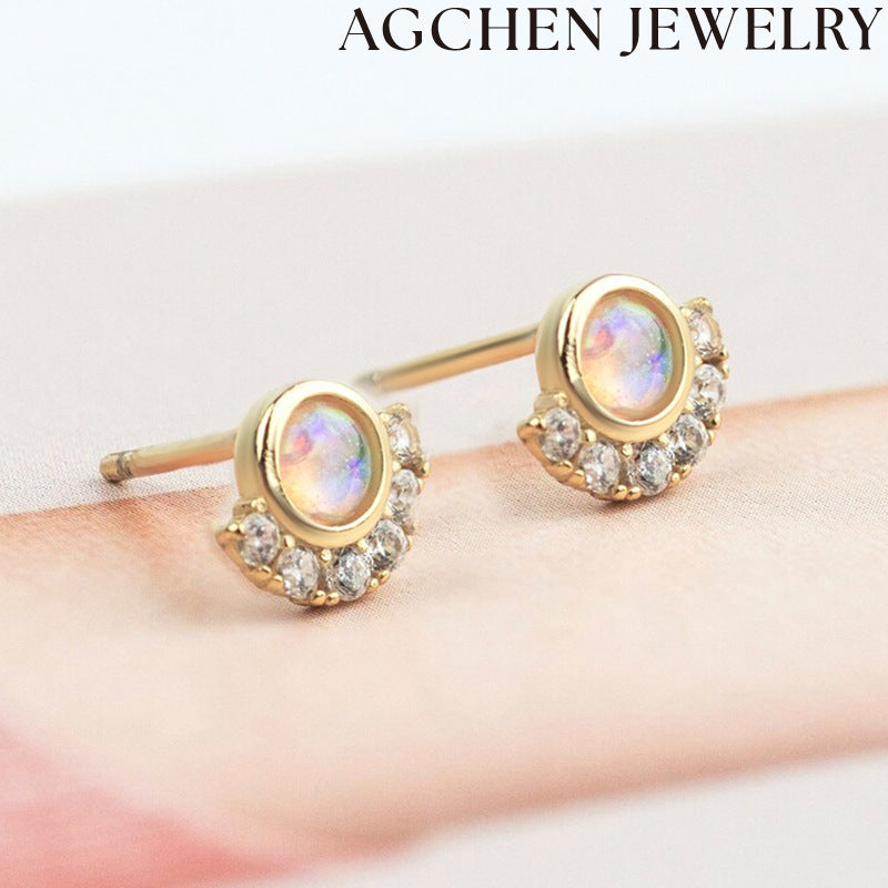 AG Shell-Shaped Pearl Earrings
