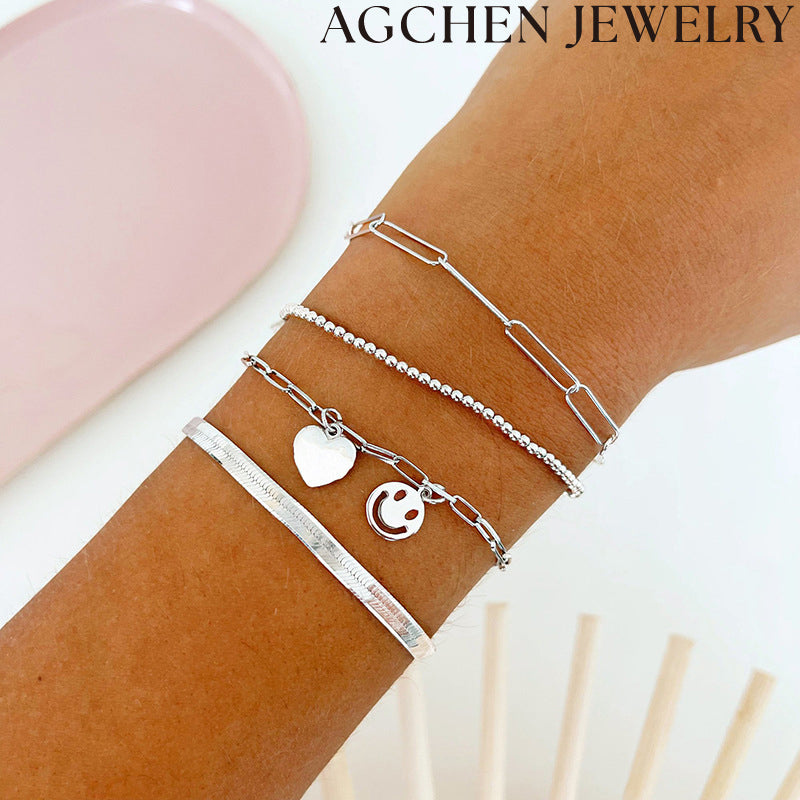 AG Sterling Silver Chain Bracelet