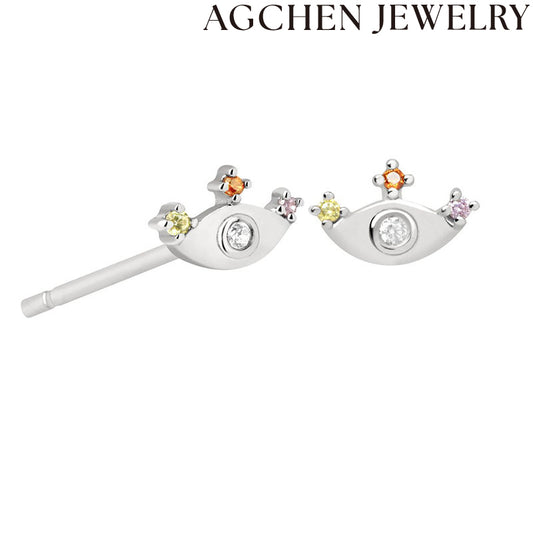 AG Okulformaj Zirkonaj Stud Orelornamaĵoj