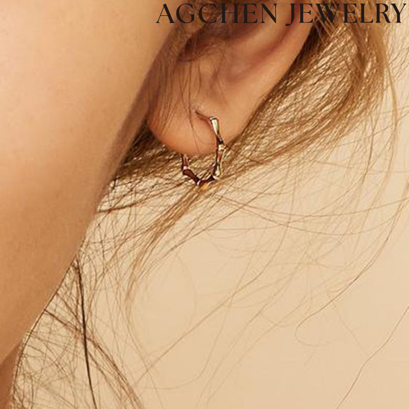 AG Bamboo Knot Earrings