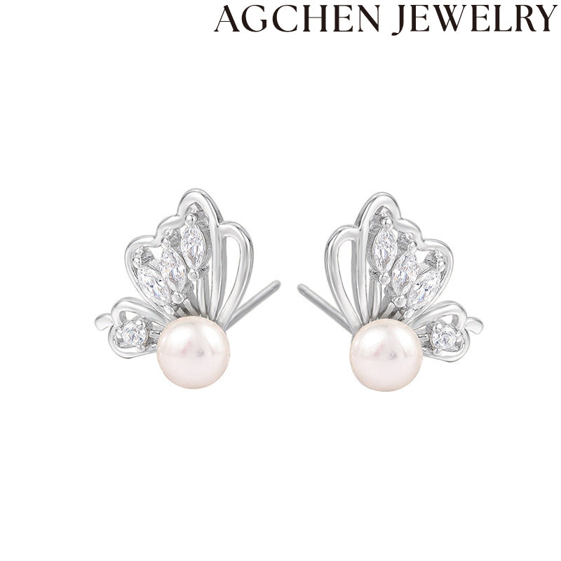 AG Butterfly Charm Earrings