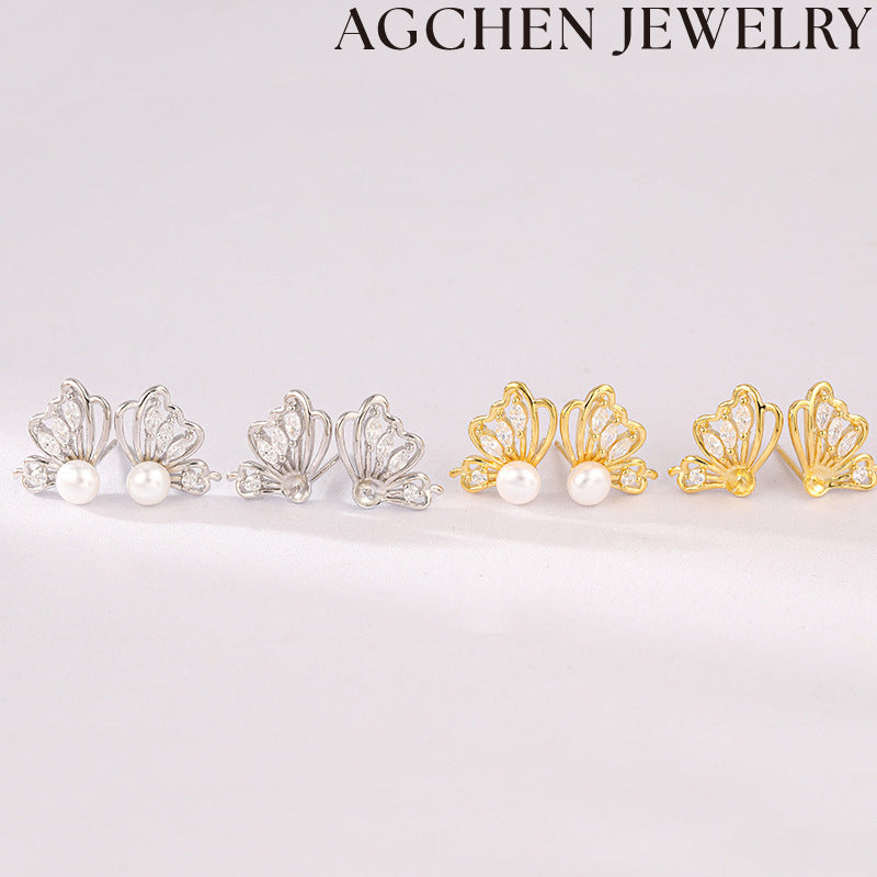 AG Butterfly Charm Earrings