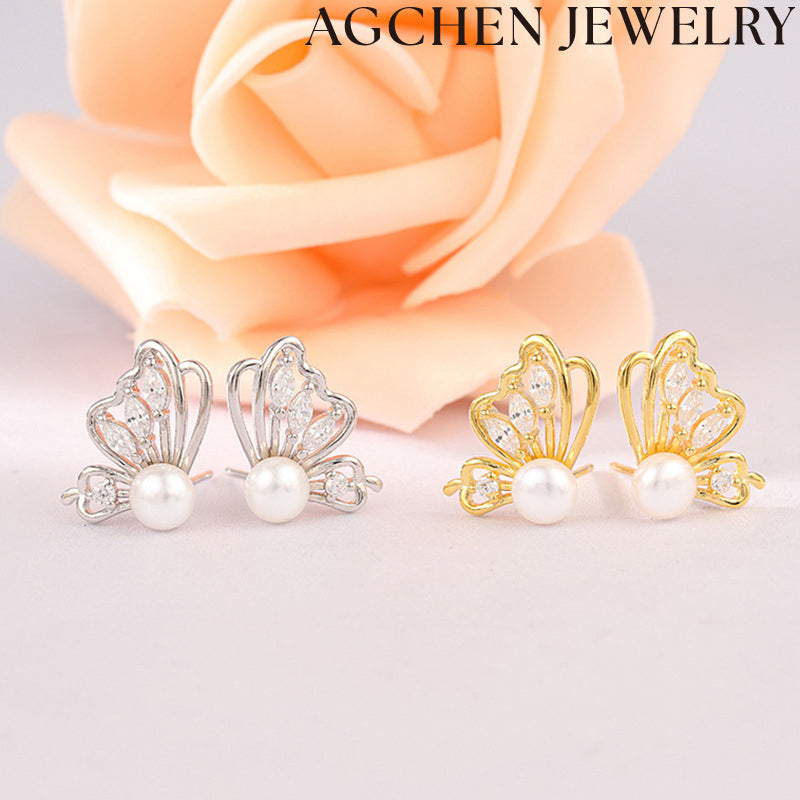 AG Butterfly Charm Earrings