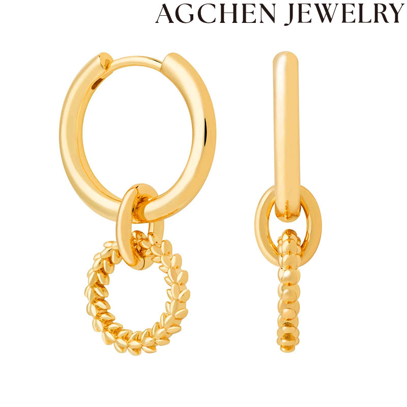 AG Triple Loop Earrings