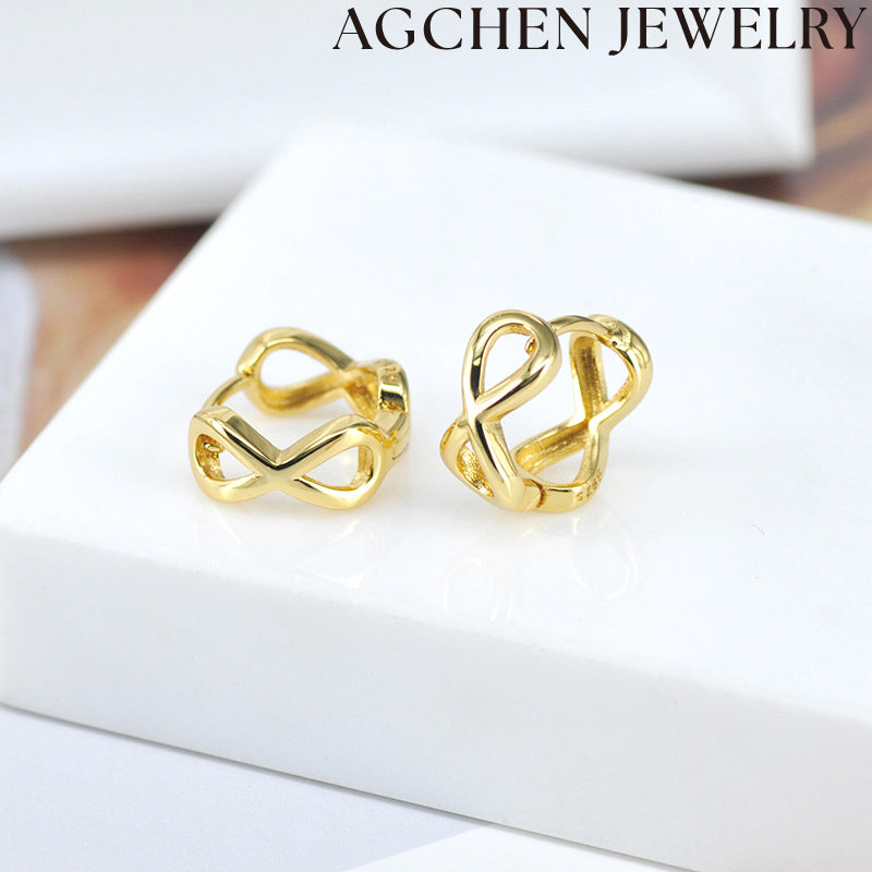 AG Elegant Infinity Zirconia Earrings