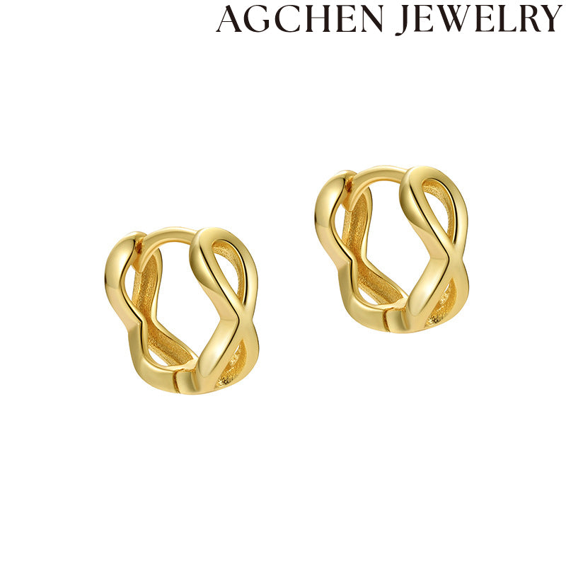 AG Elegant Infinity Zirconia Earrings