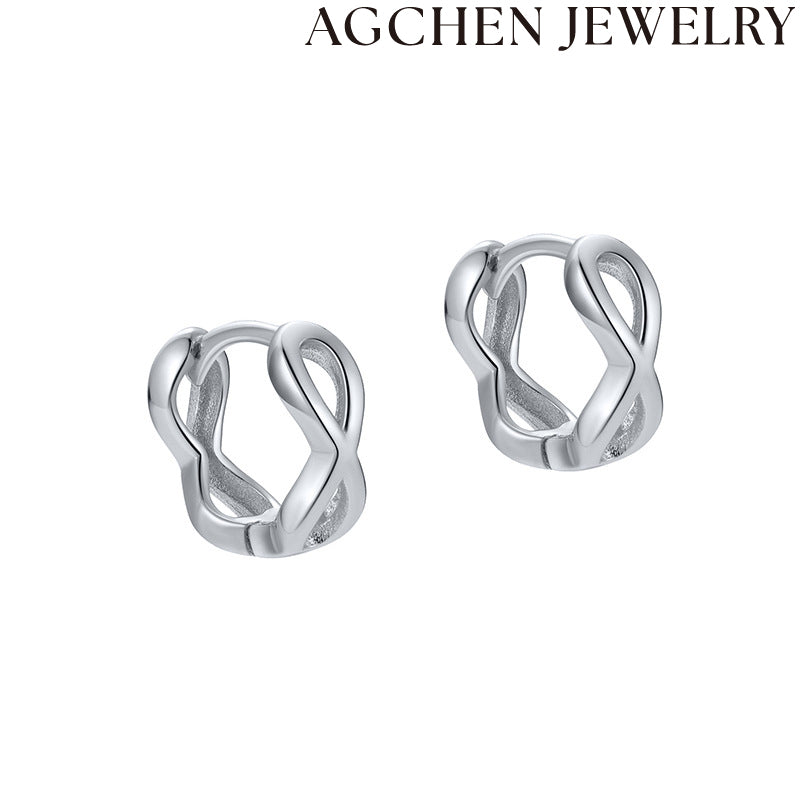 AG Elegant Infinity Zirconia Earrings